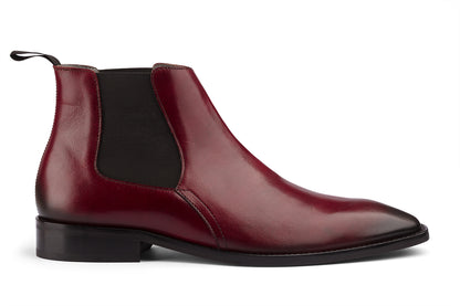BUSAN - BORDO PATINA LEATHER CHELSEA BOOT