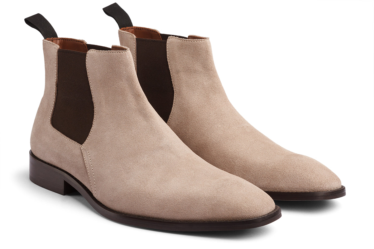 BUSAN - CAMEL SUEDE LEATHER CHELSEA BOOT