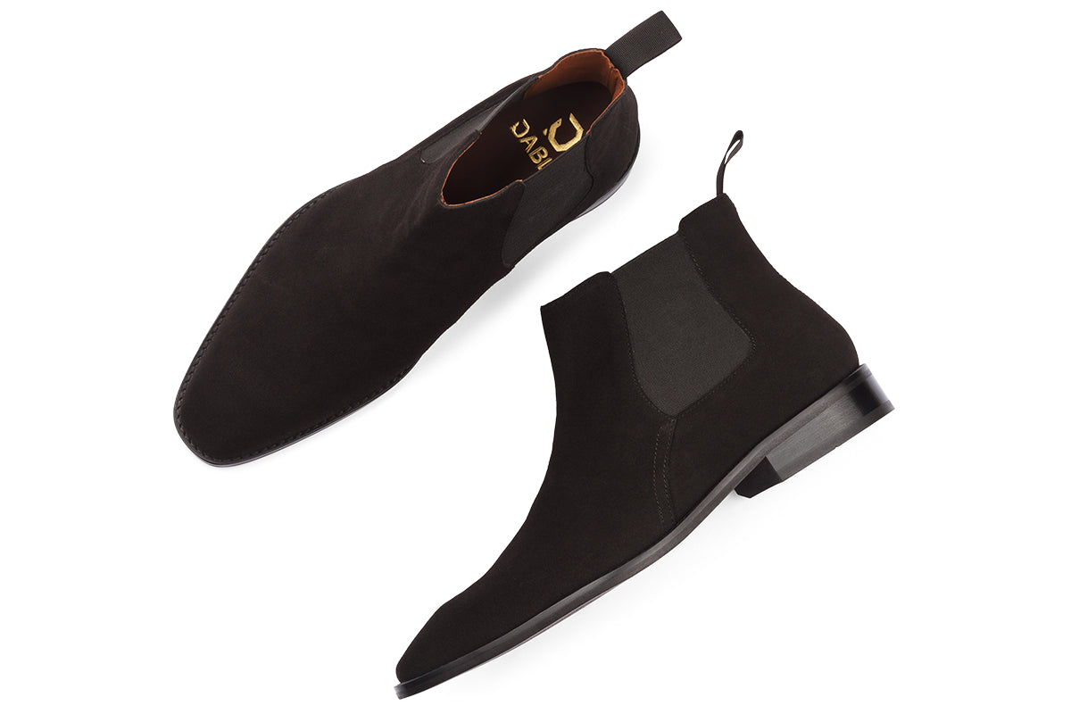BUSAN - BLACK SUEDE LEATHER CHELSEA BOOT