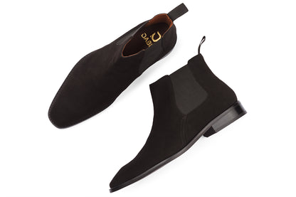 BUSAN - BLACK SUEDE LEATHER CHELSEA BOOT