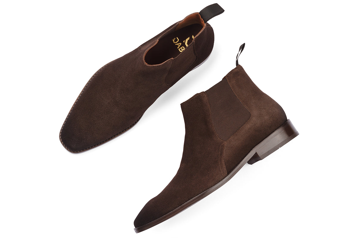 BUSAN - CHOCOLATE BROWN SUEDE LEATHER CHELSEA BOOT