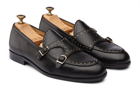 HARALD - BLACK PATINA LEATHER SHOES