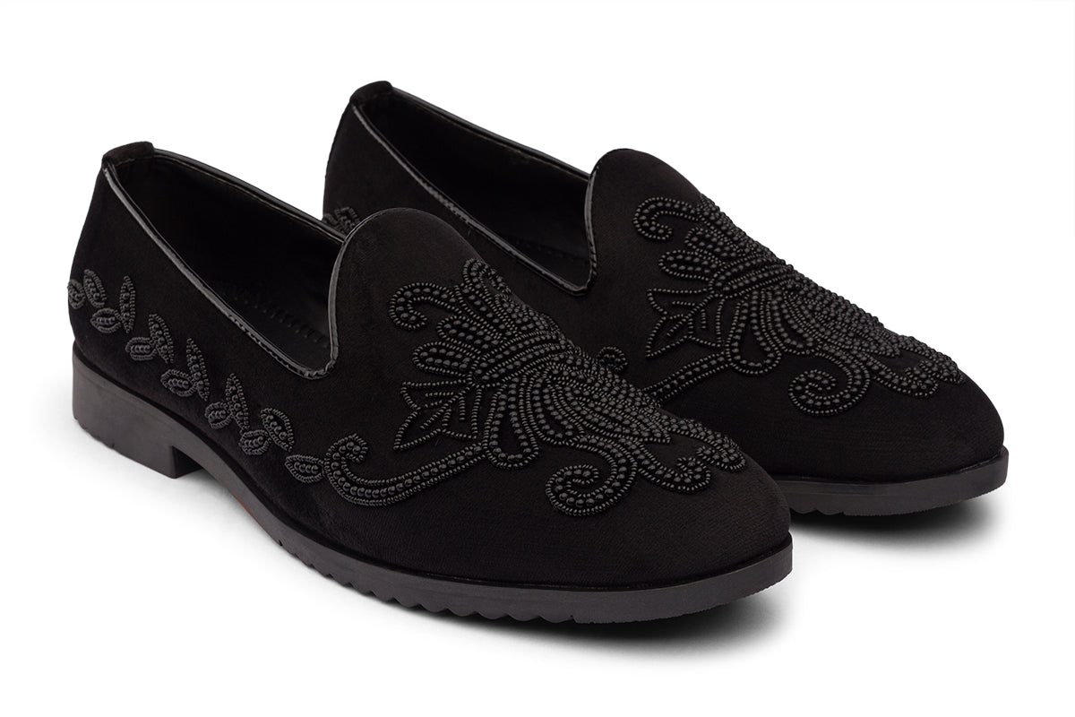 OG CROWN - BLACK VELVET SHOE