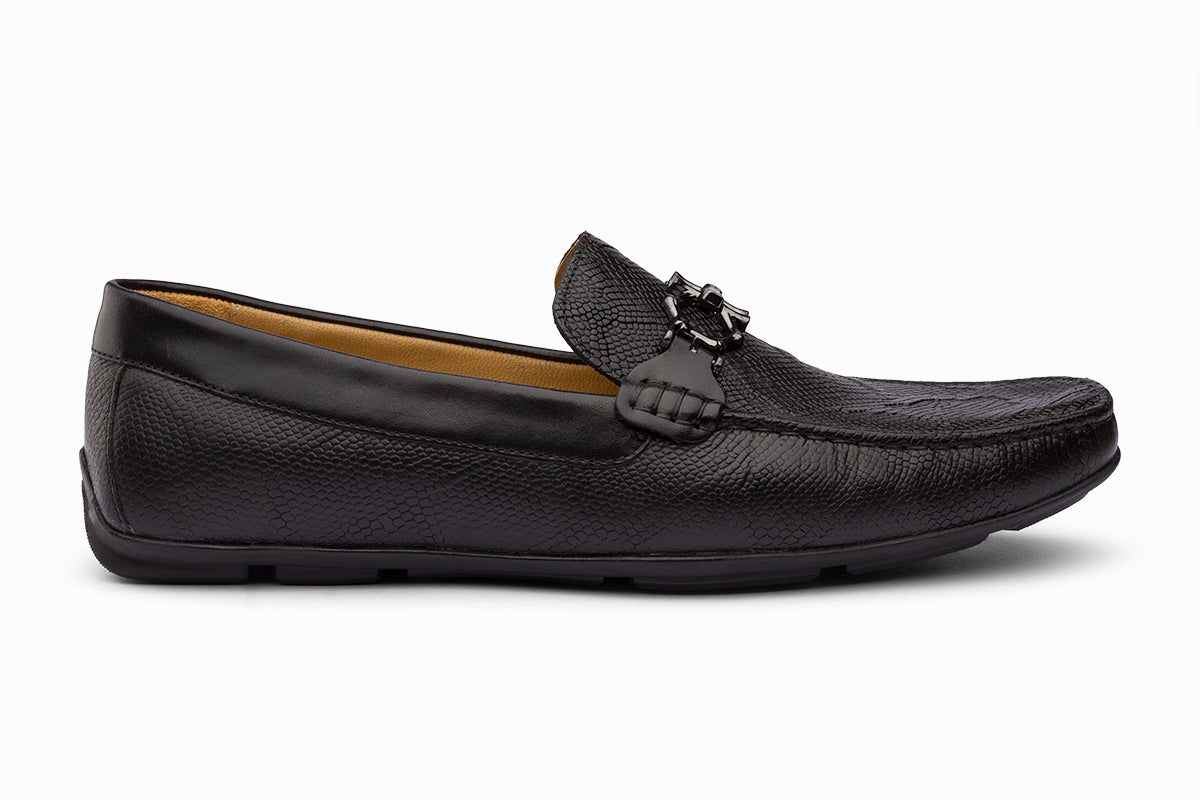 MANCHESTER - BLACK LEATHER SHOES