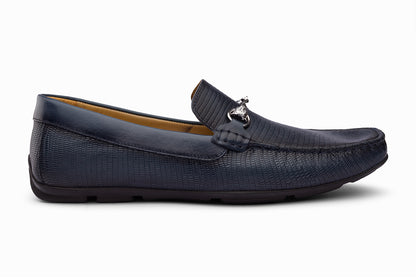 FRANKFURT - BLUE LEATHER SHOES