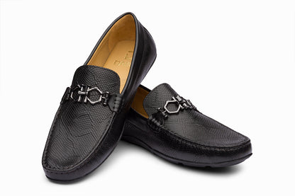 MANCHESTER - BLACK LEATHER SHOES