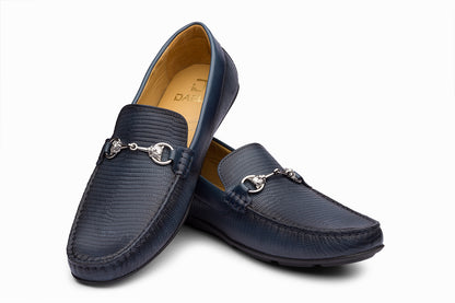 FRANKFURT - BLUE LEATHER SHOES