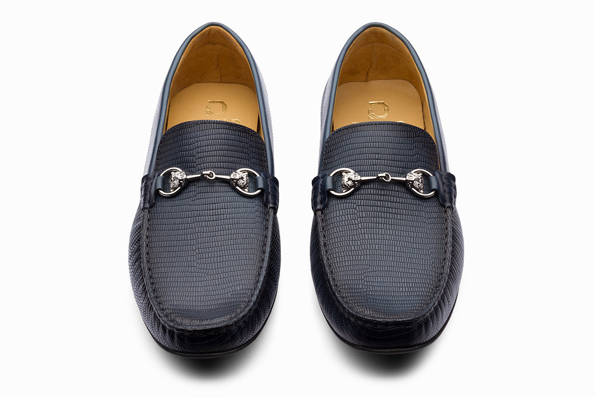 FRANKFURT - BLUE LEATHER SHOES