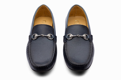 FRANKFURT - BLUE LEATHER SHOES