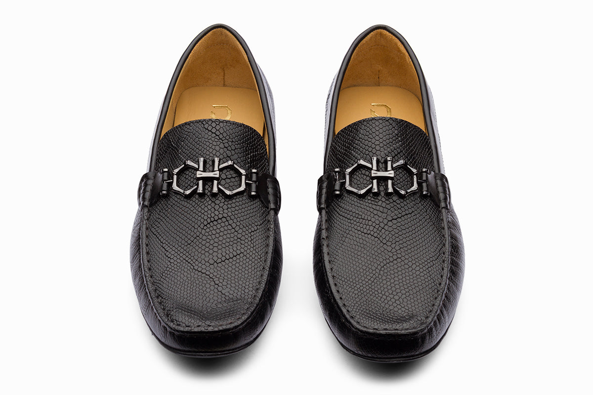 MANCHESTER - BLACK LEATHER SHOES