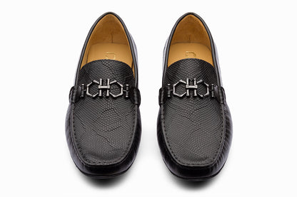 MANCHESTER - BLACK LEATHER SHOES