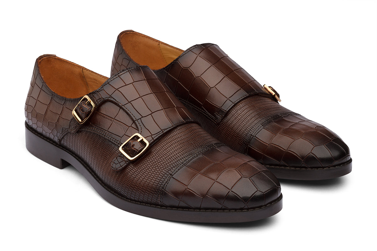 DENVER - CHESTNUT BROWN LEATHER SHOES