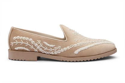 PEARL SERIES - CREAM VELVET SHOE