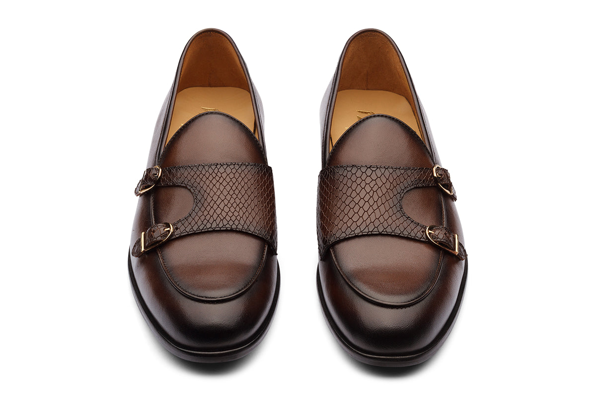 VALENCIA - CHESTNUT BROWN LEATHER SHOES