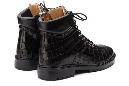 MARSAEILLE - BLACK CHUNKY LEATHER BOOT