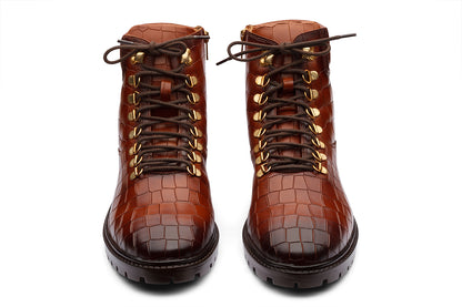 MARSAEILLE - TAN CHUNKY LEATHER BOOT