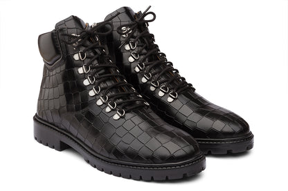 MARSAEILLE - BLACK CHUNKY LEATHER BOOT