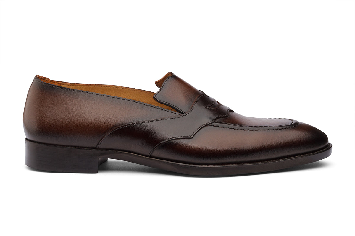 BRISTOL - CHESTNUT BROWN LEATHER SHOES