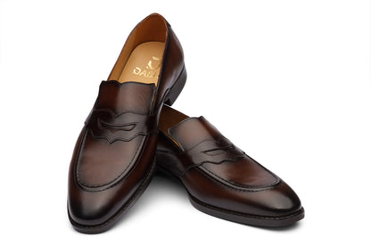 BRISTOL - CHESTNUT BROWN LEATHER SHOES