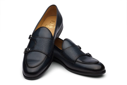 VALENCIA - BLUE LEATHER SHOES