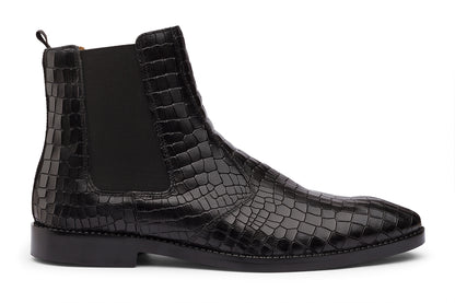 BOLTON - BLACK LEATHER CHELSEA BOOT