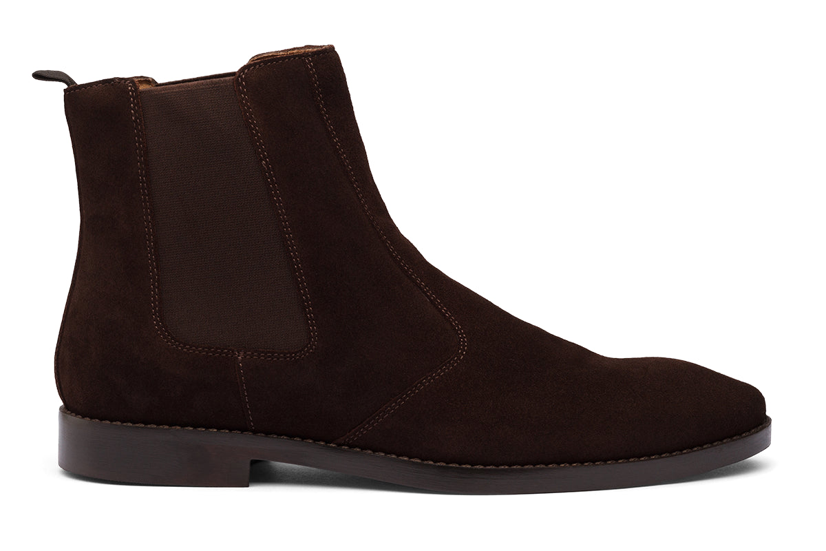 BOLTON - BROWN SUEDE LEATHER CHELSEA BOOT