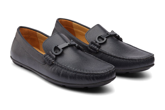 SOUTHWEST - REVERSIBLE NAVY MILLED LEATHER SHOES
