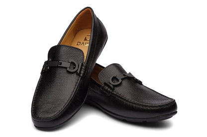 SOUTHWEST - REVERSIBLE BLACK MILLED LEATHER SHOES