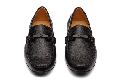 SOUTHWEST - REVERSIBLE BLACK MILLED LEATHER SHOES
