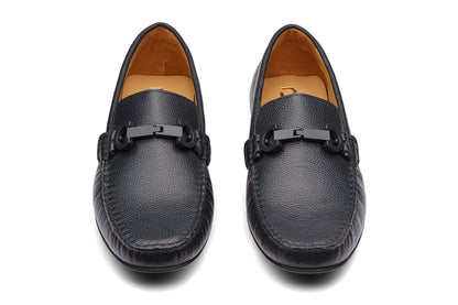 SOUTHWEST - REVERSIBLE NAVY MILLED LEATHER SHOES