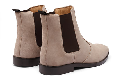 BOLTON - CREAM SUEDE LEATHER CHELSEA BOOT