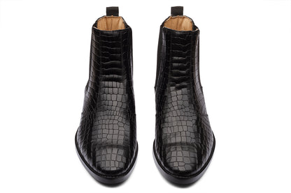 BOLTON - BLACK LEATHER CHELSEA BOOT