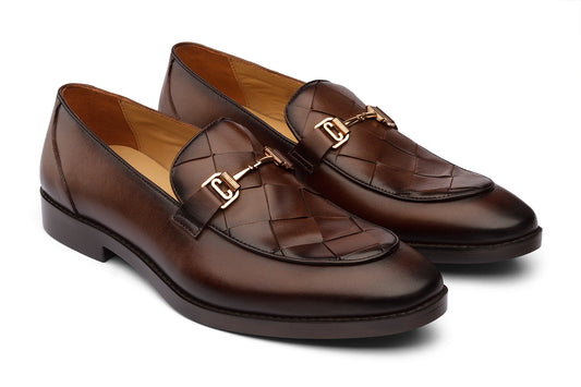 GREECE - CHESTNUT BROWN LEATHER SHOES