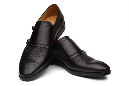 SOUTHAMPTON - BLACK LEATHER SHOES