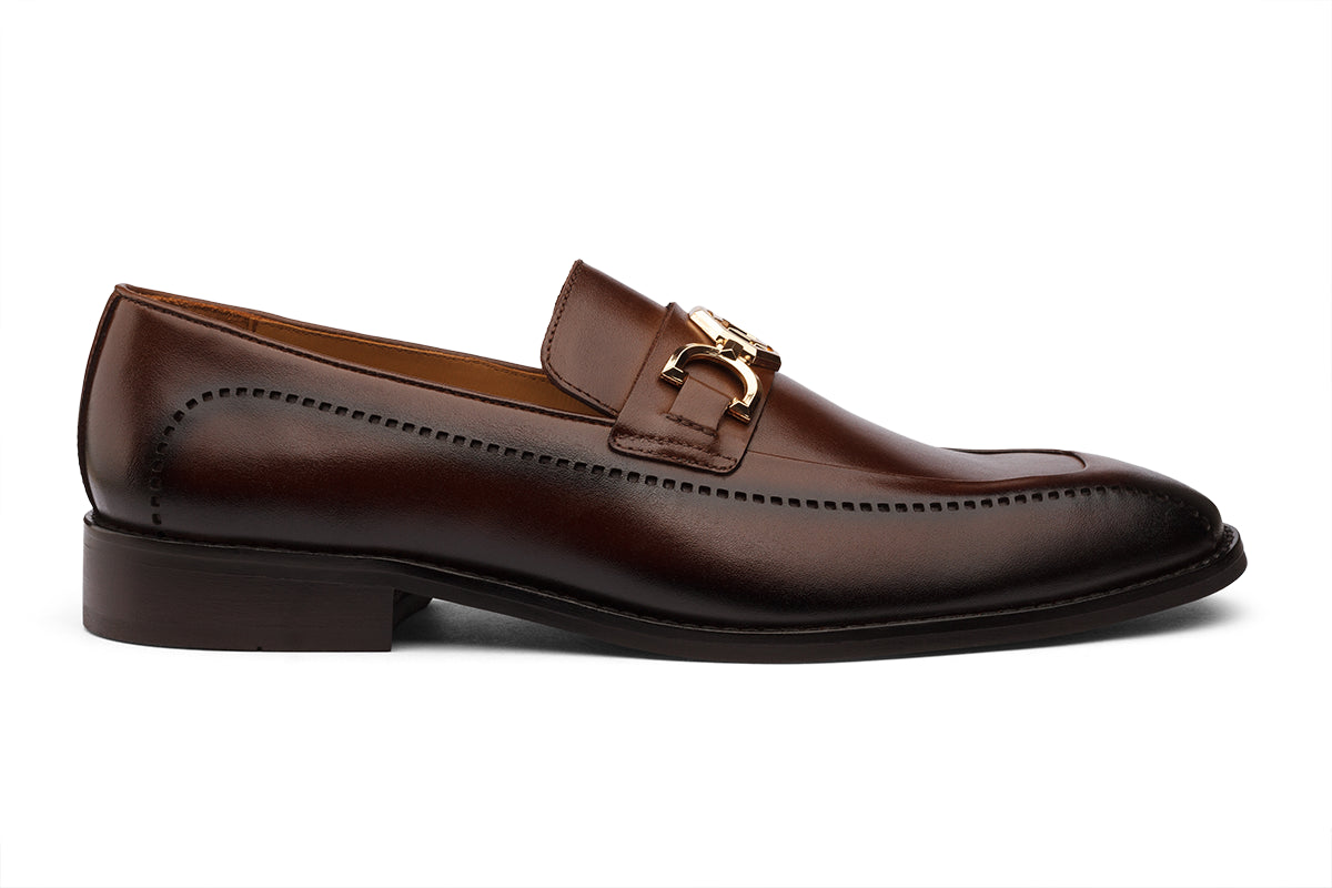 ZURICH - CHESTNUT BROWN LEATHER SHOES