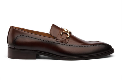 ZURICH - CHESTNUT BROWN LEATHER SHOES