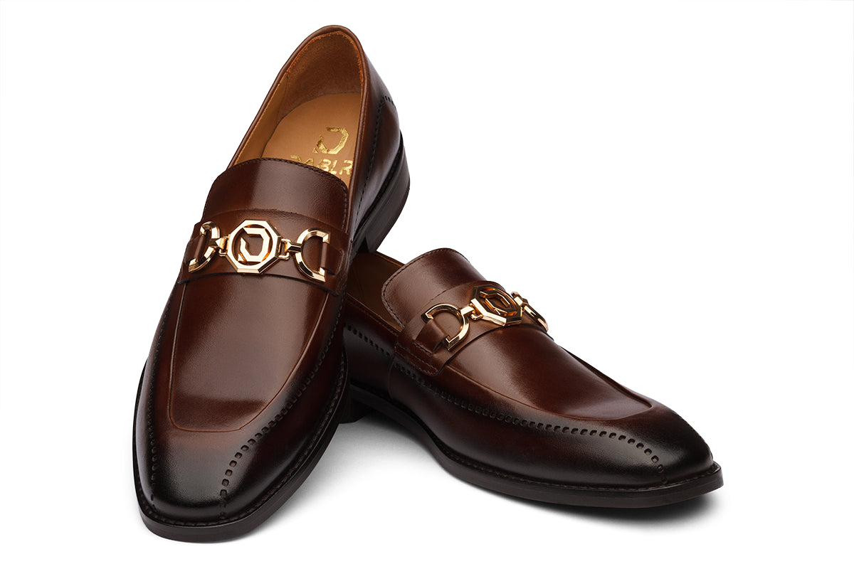 ZURICH - CHESTNUT BROWN LEATHER SHOES
