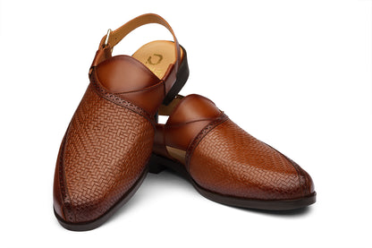JAIPURIA - TAN LEATHER SANDAL