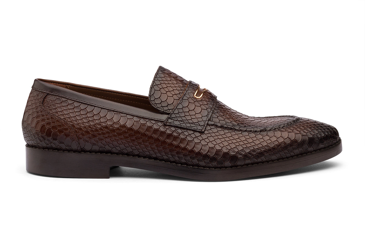 DAHN - CHESTNUT BROWN LEATHER SHOES