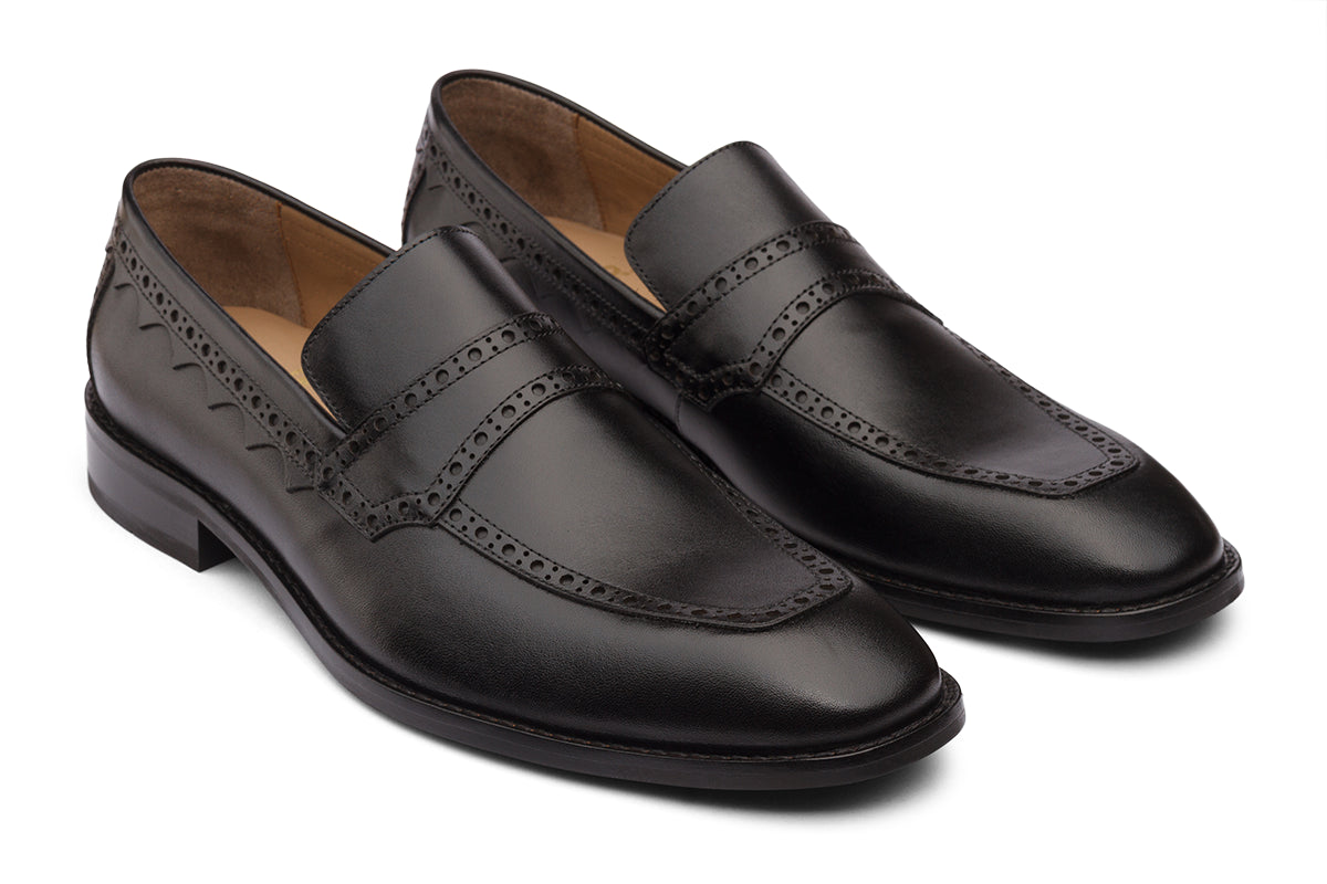MARIANO - BLACK LEATHER SHOES
