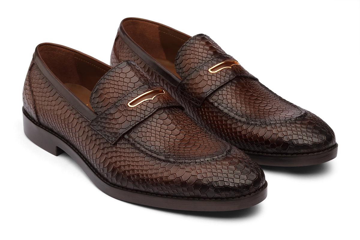 DAHN - CHESTNUT BROWN LEATHER SHOES
