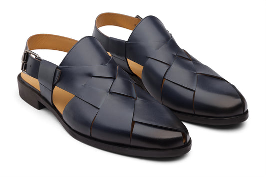 TONK - BLUE LEATEHER SANDAL