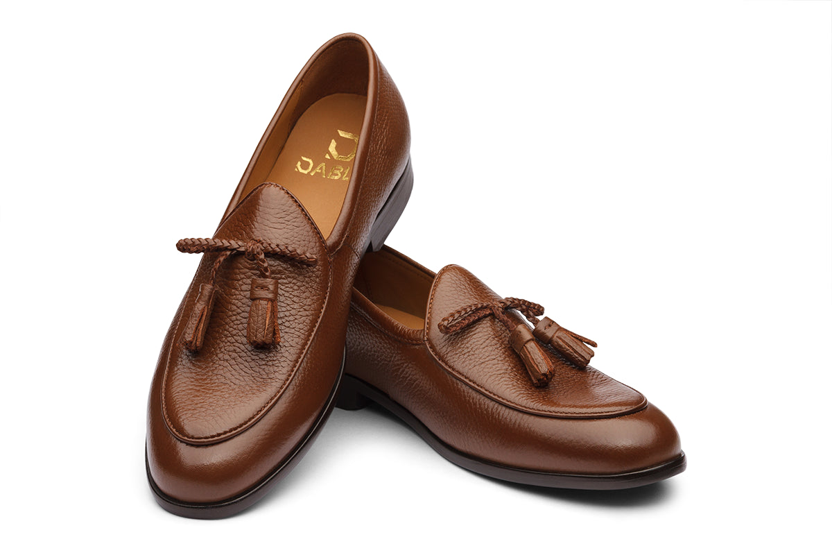 PRINCE - CHESTNUT BROWN LEATHER SHOES