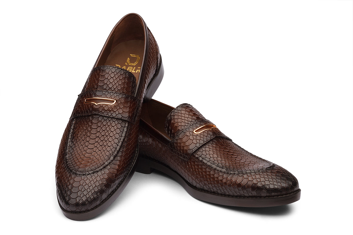 DAHN - CHESTNUT BROWN LEATHER SHOES