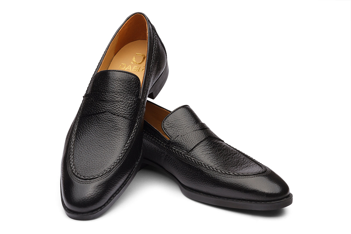 GEORGIA - BLACK LEATHER SHOES