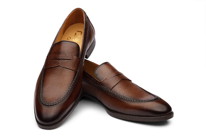 GEORGIA - CHESTNUT BROWN LEATHER SHOES