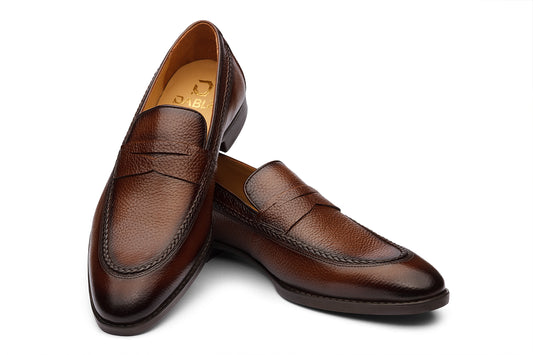 GEORGIA - CHESTNUT BROWN LEATHER SHOES