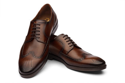 RIVERA - CHESTNUT BROWN LEATHER SHOES