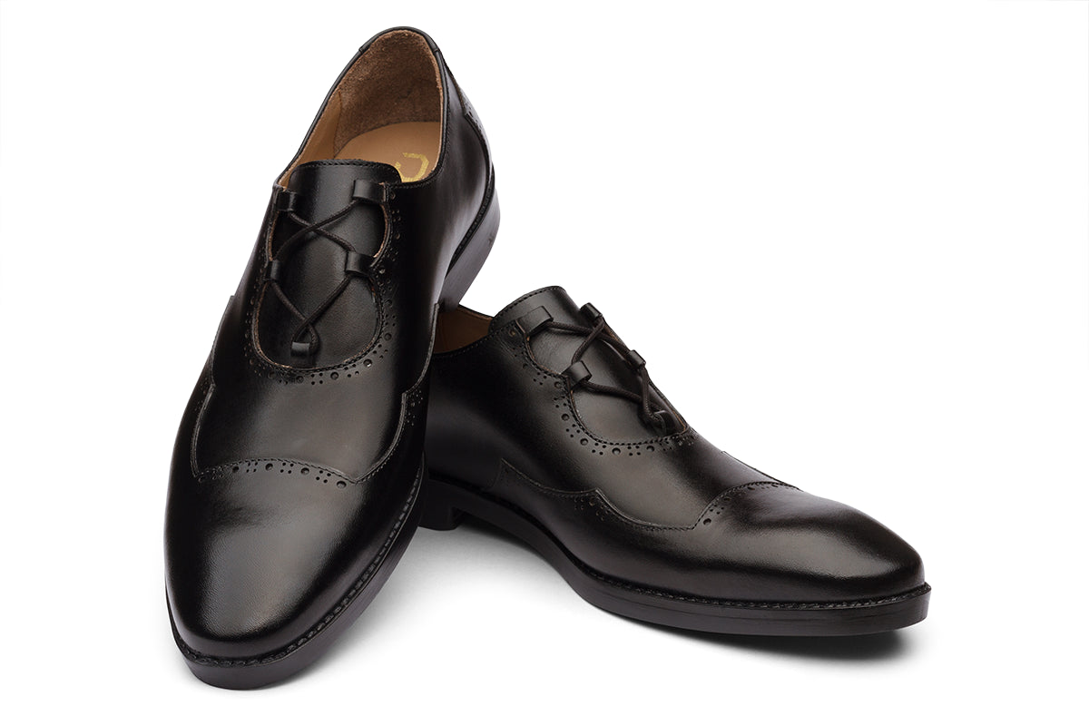 TONI - BLACK LEATHER SHOES