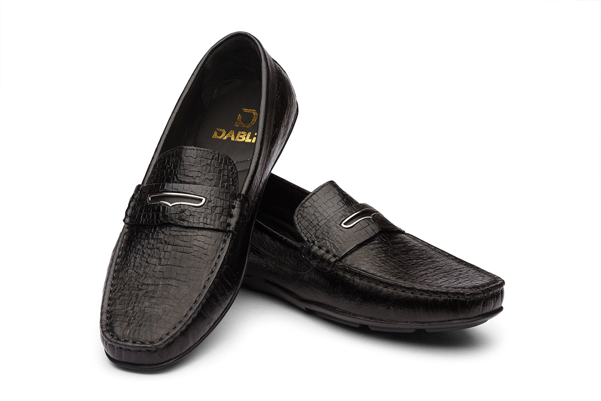 ELON - BLACK LEATHER SHOES